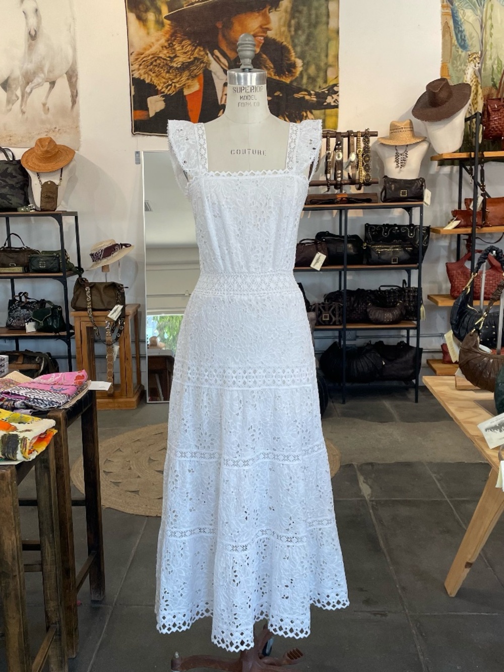 Temptation Positano Paprika Maxi Dress In Bianco